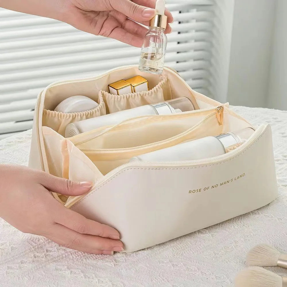 PU Leather Travel Wash Bag