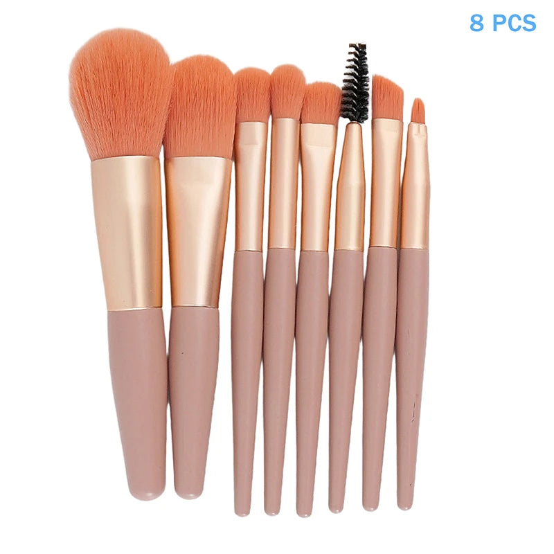 8/13Pc Fluffy Eyeshadow Brush Set