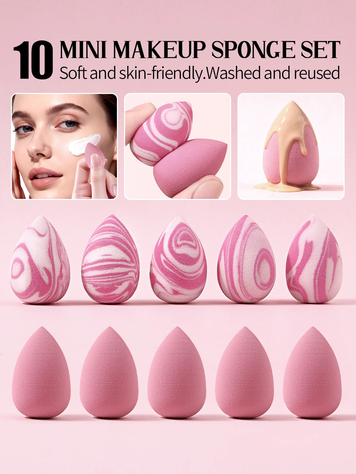 Mini Teardrop Blending Sponge Set