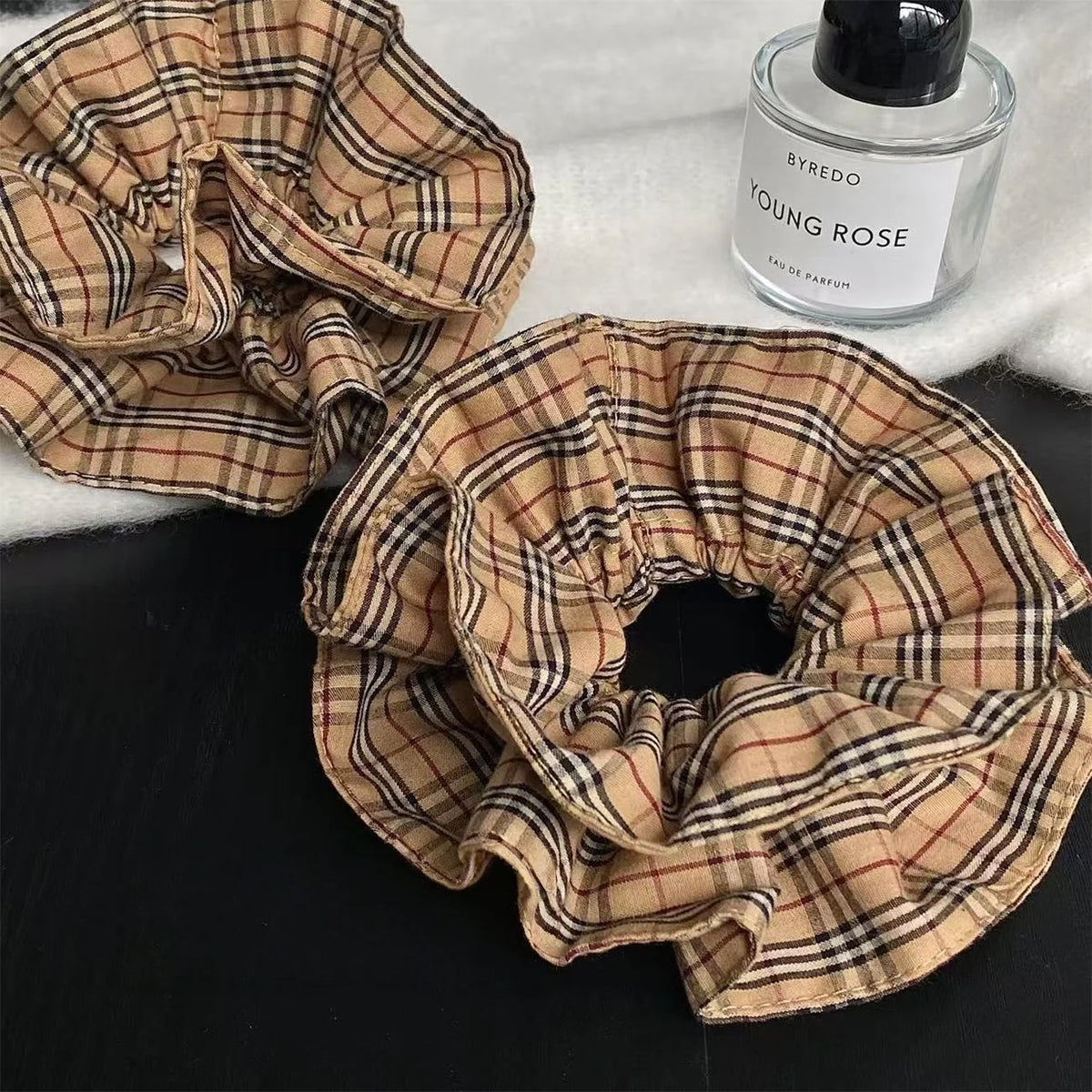 Plaid Slim Waist Scrunchie