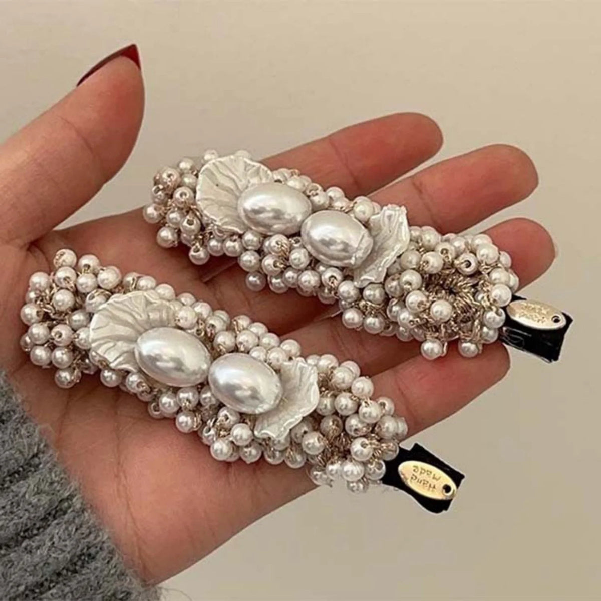 Vintage Pearl Side Hair Clip