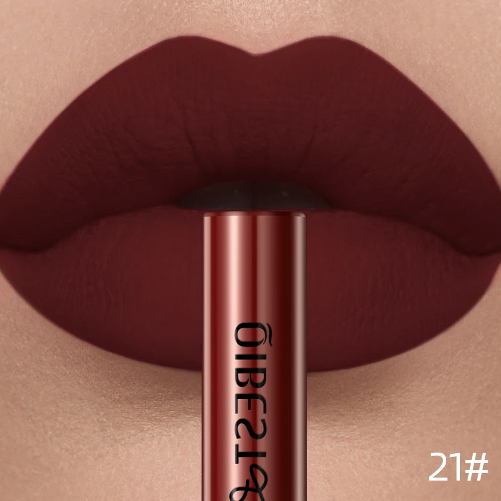 QIBEST Red Matte Lip Gloss