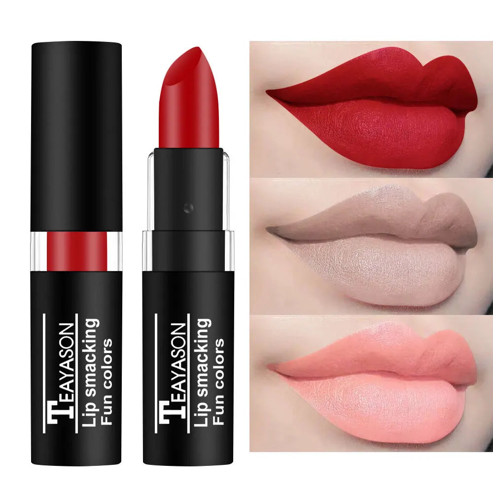 12-Color Matte Nude Lipstick Set
