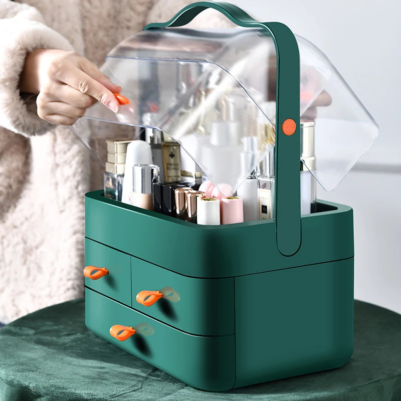Desktop Makeup Organizer with Drawer