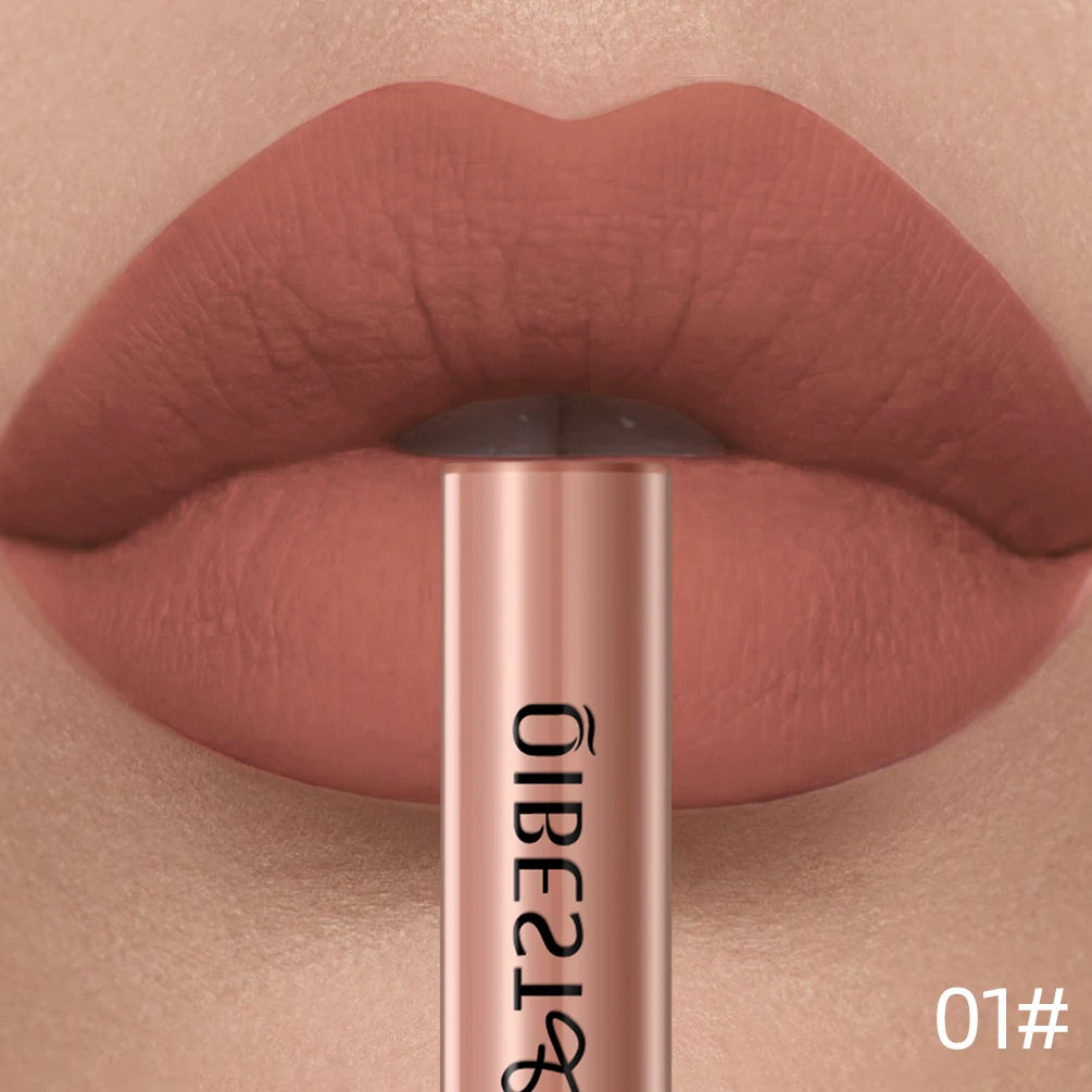 QIBEST Red Matte Lip Gloss