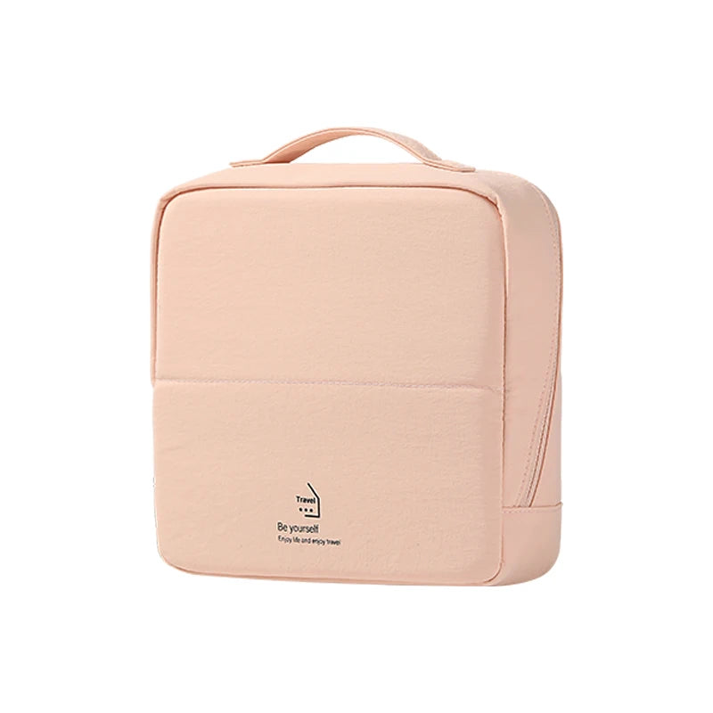 Taslan Fabric Structured Makeup Bag