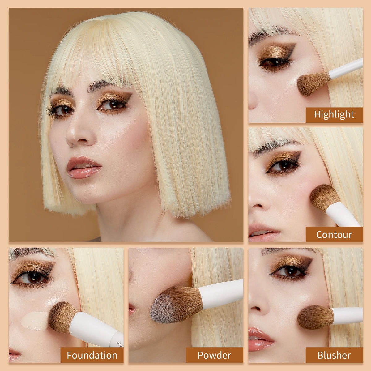 Jessup Synthetic Makeup Brush Set